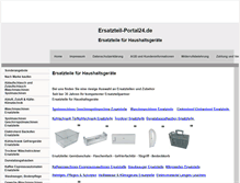 Tablet Screenshot of ersatzteil-portal24.de